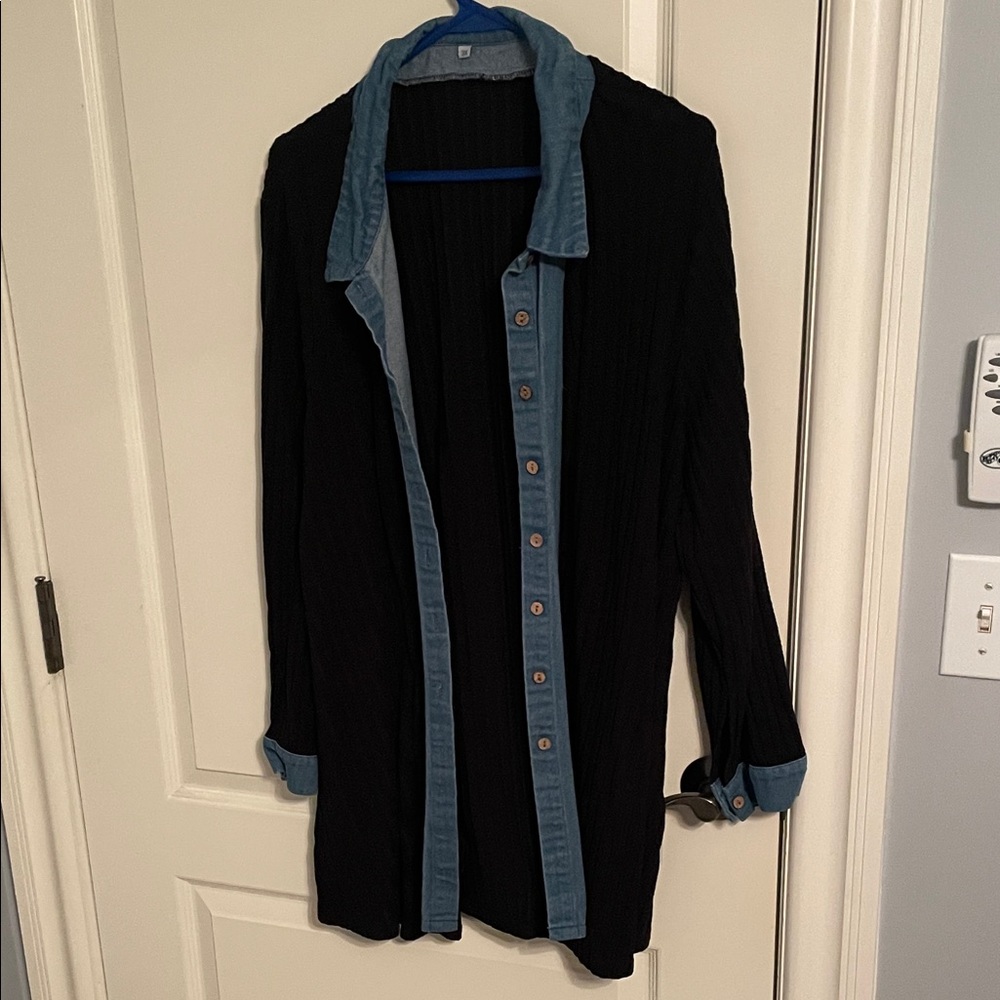 a.n.a Black and Blue Women's Sweater